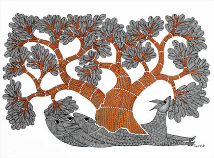 Gond - Untitled 200, , Arts of the Earth - Artisera