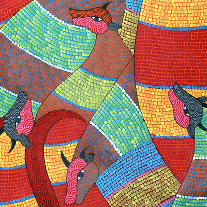 Gond - Untitled 201, Rajendra Kumar Shyam, Arts of the Earth - Artisera