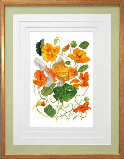 Goldfish with Nasturtium, Anisha Koshy, Internal - Artisera